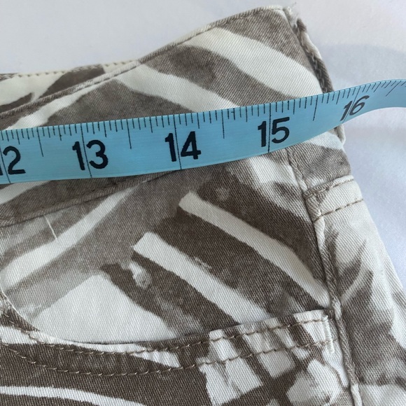 Women Denim Micro Short S Palms Tan Cream Low Rise Denim Jeans Short - Picture 13 of 14